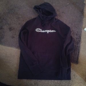 Champion hoodie all black thinner one